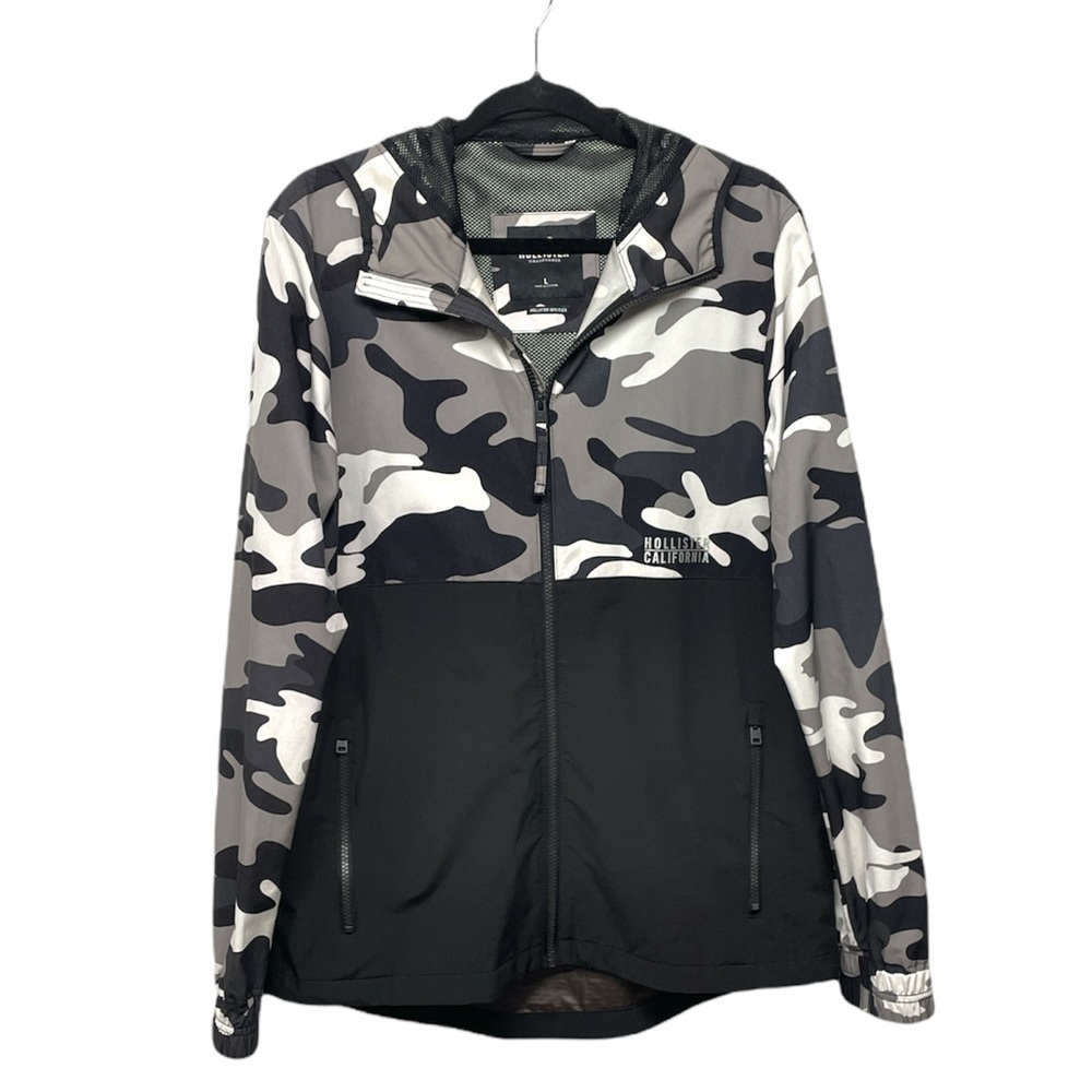 Hollister Camo colorblock windbreaker Large Hollister Epic Flex lightweight
